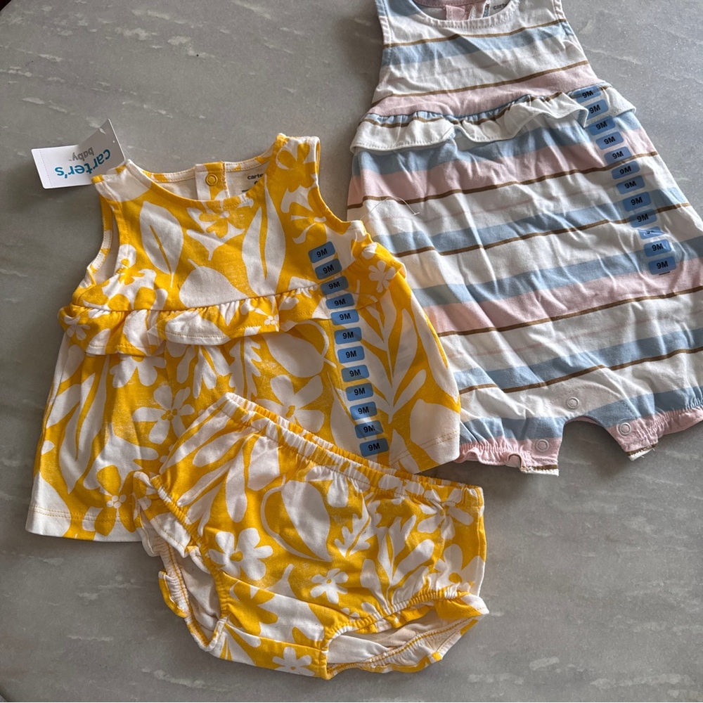 Carter's Yellow Set + 2 One Piece